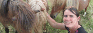 médiation par l’animal - L'intervenante et ses poneys